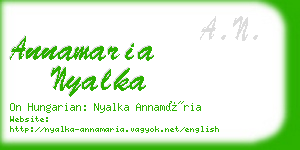 annamaria nyalka business card